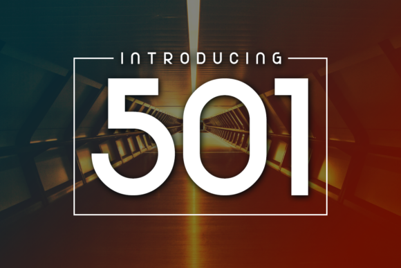 501 Typeface: A Simple Yet Striking Display Font