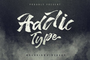 Addictype: A Hand Painted Typeface for Bold Brands