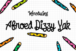 Afroed Dizzy Yak: A Playful Display Typeface