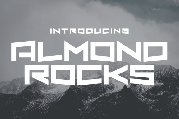 Almond Rocks Typeface for Editorial Design
