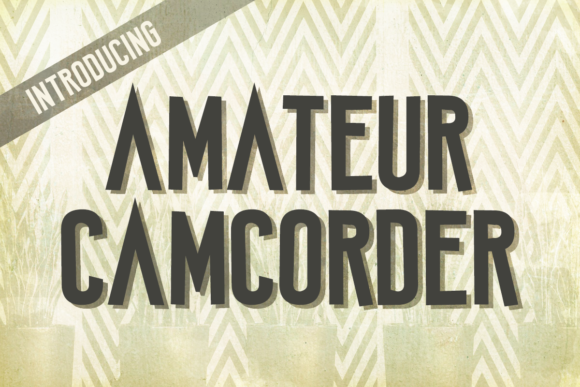 Amateur Camcorder Typeface for Bold Display