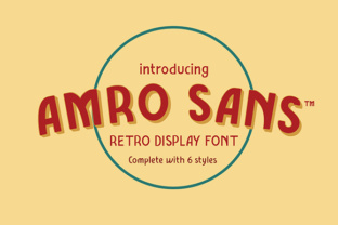 Amro Sans Family: A Retro Typeface for Editorial Design