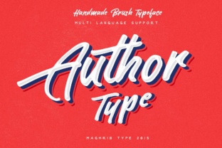 Author Typeface for Editorial Design