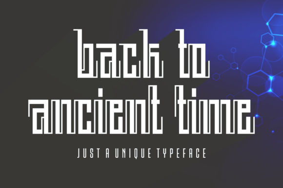 Back to Ancient Time Font for Handmade Brands