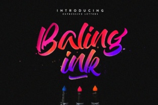 Baling Ink: The Expressive Display Typeface for Bold Branding