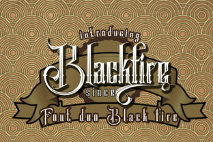 Blackfire Typeface: Elevate Display Fonts for Campaigns