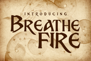 Breath Fire Typeface for Bold Brand Identity