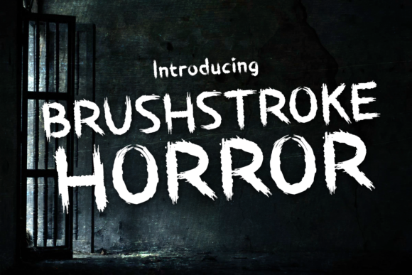 Brushstroke Horror Typeface for Bold Branding