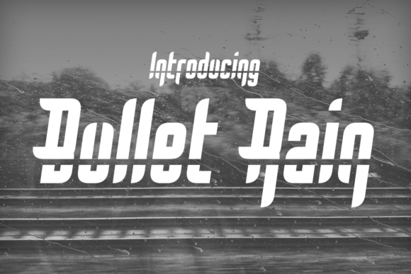 Bullet Rain: A Distinctive Display Typeface for Editorial Design