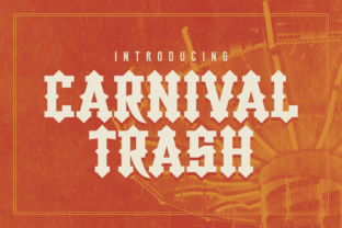 Carnival Trash Typeface for Playful Business Branding