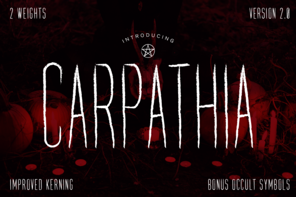 Carpathia Typeface for Spooky Brand Identity