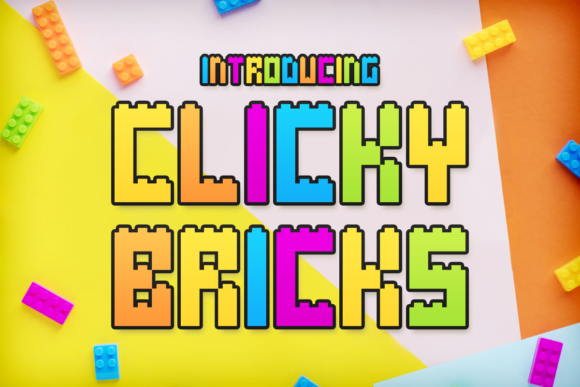 Clicky Bricks: A Playful Display Font for Crafters