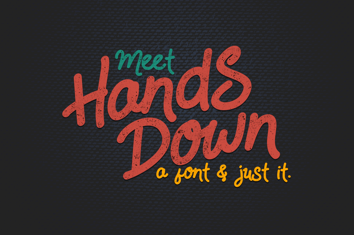 Hands Down: A Handmade Display Font for Editorial Design