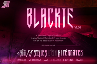 JVNE Blackie: A Retro-Futurist Display Typeface Review