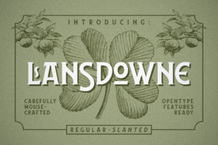 Lansdowne: A Vintage Display Typeface for Modern Brands