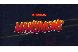 Manymons Font: Bold Display for Makers
