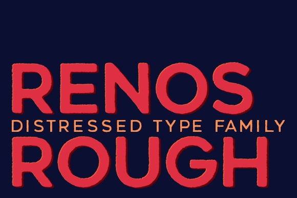 Renos Rough Font for Bold Handmade Branding