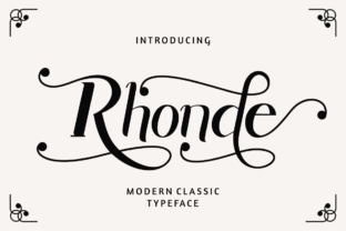 Rhonde Display Font for Modern Branding
