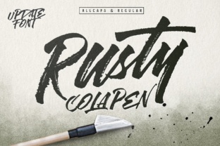 Rusty Cola Pen: A Hand Painted Typeface for Editorial Design