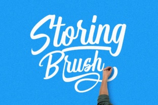 Storing Brush: A Striking Typeface for Small Business Branding