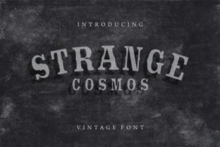 Strange Cosmos Typeface for Bold Craft Designs